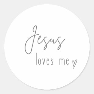 Jesus loves me Stickers