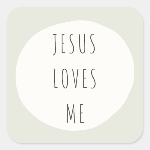 Jesus loves me Stickers  Labels