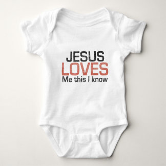 Jesus Loves Me, this I know Baby Bodysuit