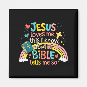 Jesus Loves Me This I Know Boys Kids Toddler Jesus Magnet