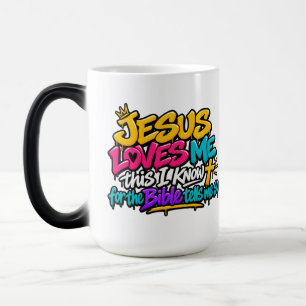 Jesus loves me this I know Color Morph Mug