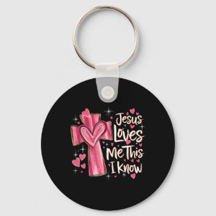 Jesus Loves Me This I Know God Religious Christian Keychain