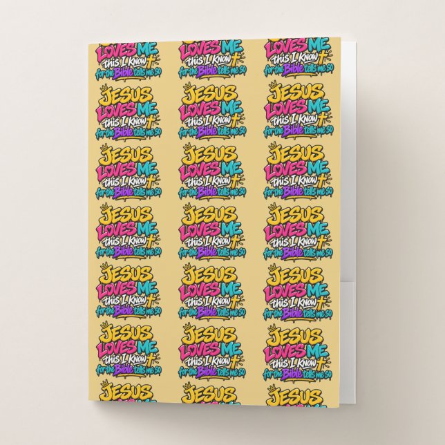 Jesus loves me this I know  Pocket Folder (Front)