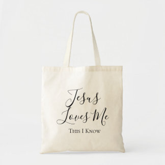 Jesus Loves Me This I Know Tote Bag