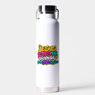 Jesus loves me this I know Water Bottle