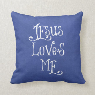 Jesus Loves Me Throw Pillow