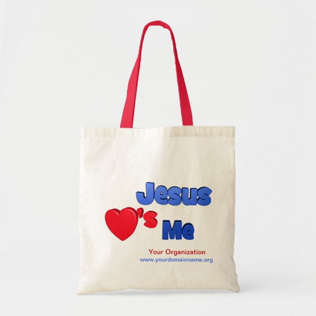 Jesus Loves Me Tote Bag (Front)