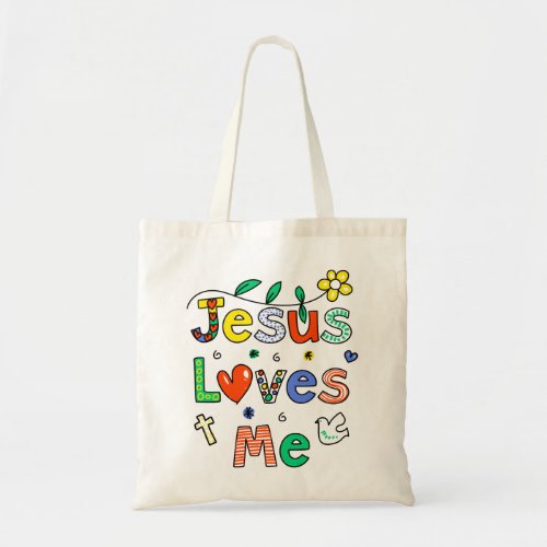 Jesus Loves Me Tote Bag