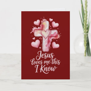 Jesus Loves Me Valentine Card