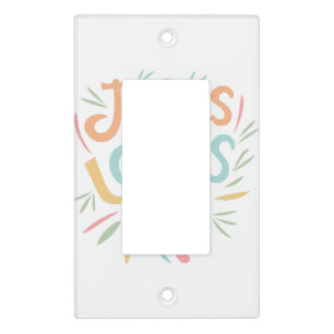 Jesus Loves Me - vintage design Light Switch Cover