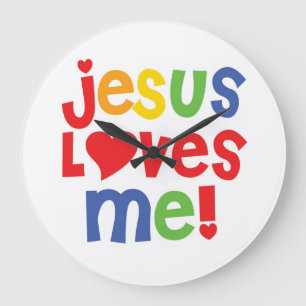 Jesus Loves Me! Wall Clock