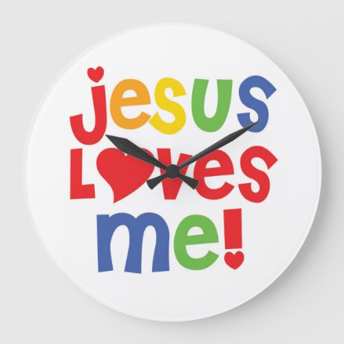 Jesus Loves Me Wall Clock
