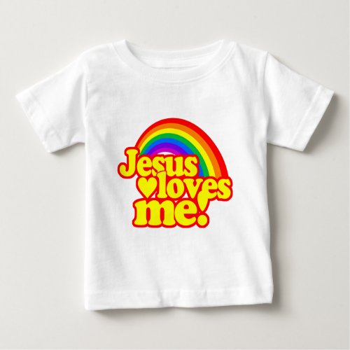 Jesus Loves Me with Rainbow Baby T_Shirt