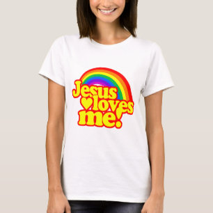 Jesus Loves Me (with Rainbow) T-Shirt