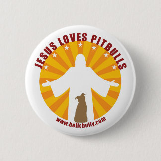 Jesus Loves Pitbulls Pin