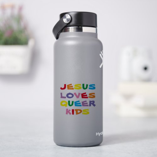 Jesus Loves Queer Kids Vinyl Sticker