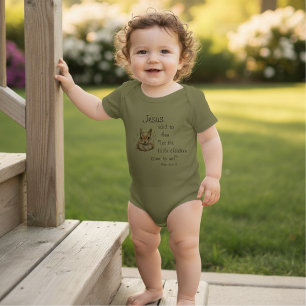 Jesus Loves The Children Infant One-piece Bodysuit
