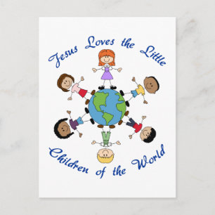 Jesus Loves the Children Postcard