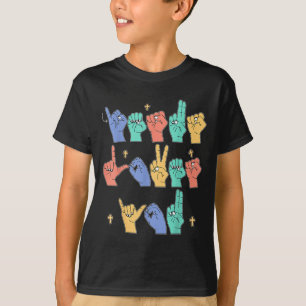 Jesus Loves You Asl Christian Jesus Toddler I Sign T-Shirt
