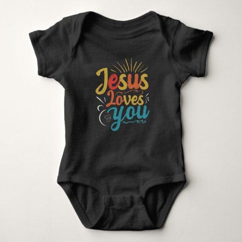 Jesus Loves You Baby Bodysuit