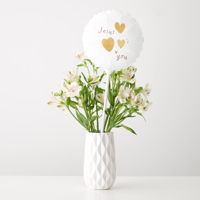 Jesus loves you. Balloon Air-Filled modern (Vase)