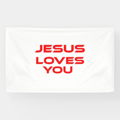 JESUS LOVES YOU BANNER