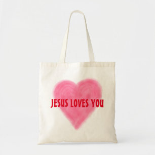 JESUS LOVES YOU Budget Tote Bag
