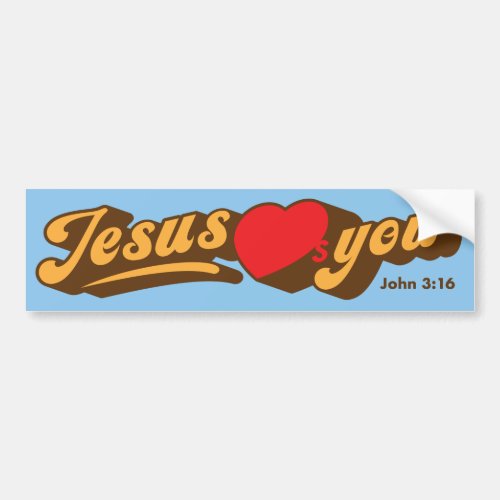 Jesus Loves You Bumper Sticker