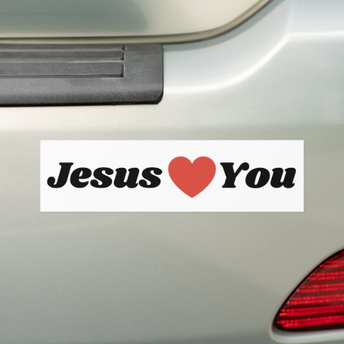 JESUS LOVES YOU Bumper Sticker