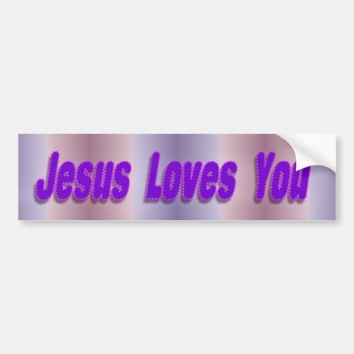 jesus loves you bumper sticker