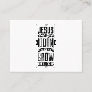 Jesus loves you business card