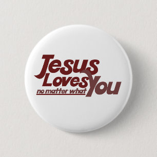 Jesus Loves You Button