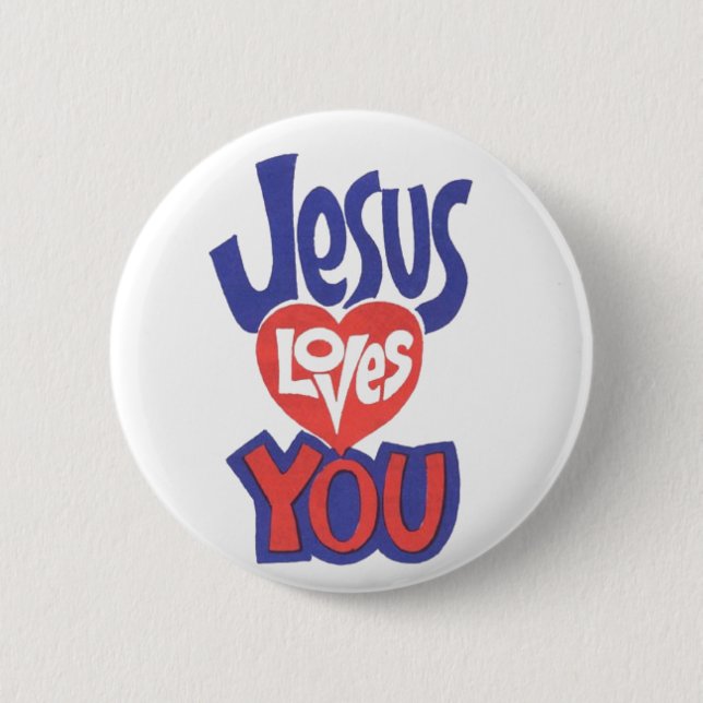 JESUS LOVES YOU BUTTON (Front)