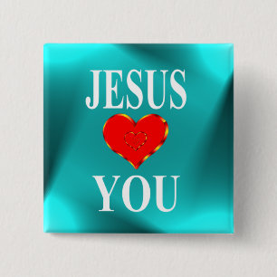 Jesus Loves You Button