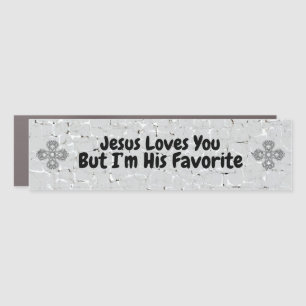 Jesus Loves You Car Magnet