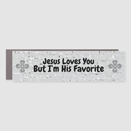 Jesus Loves You Car Magnet