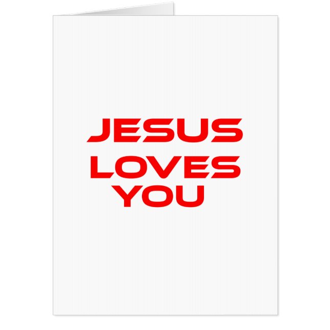 JESUS LOVES YOU CARD (Front)