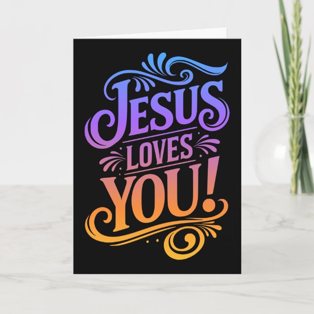 JESUS LOVES YOU! CARD (Front)