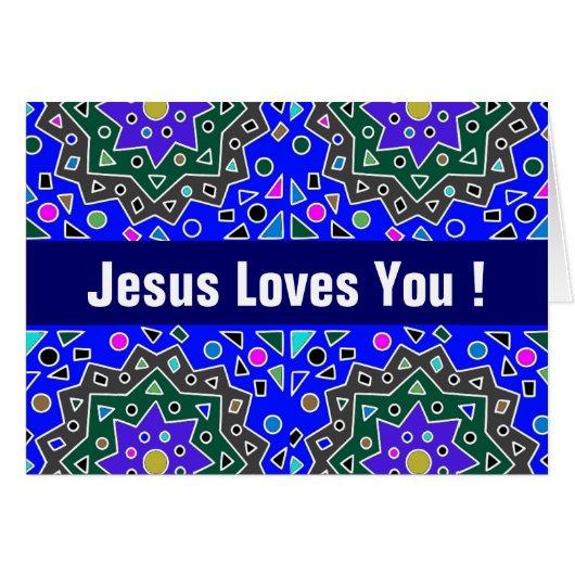 jesus loves you ! cards (Front Horizontal)