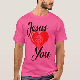 Jesus Loves You Celtic Cross T-Shirt