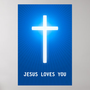 JESUS LOVES YOU - Christian Poster