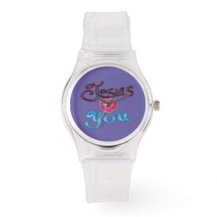 Jesus Loves You Christian Quote Ladies Watch