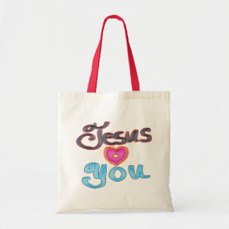Jesus Loves You Christian Quote  Tote Bag