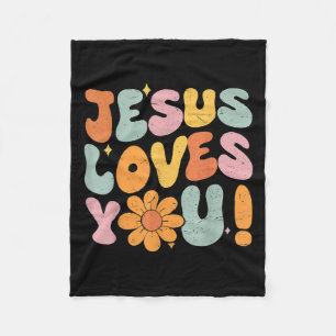 Jesus Loves You Christian Teen Girl God Sister Goo Fleece Blanket