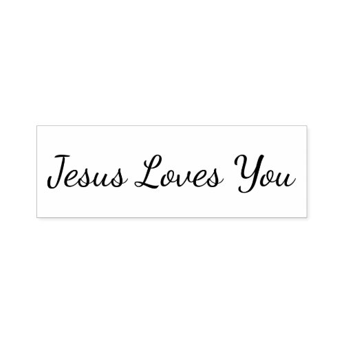 Jesus Loves You Craft Scrapbook Bible Stamp