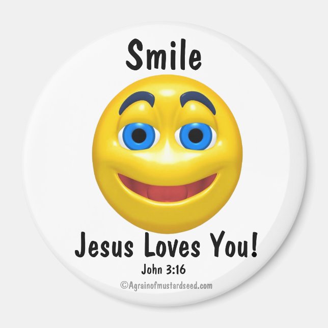 Jesus Loves You Customize it Magnet (Front)