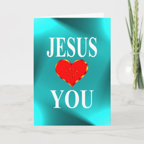 Jesus Loves You Eternal Salvation Card