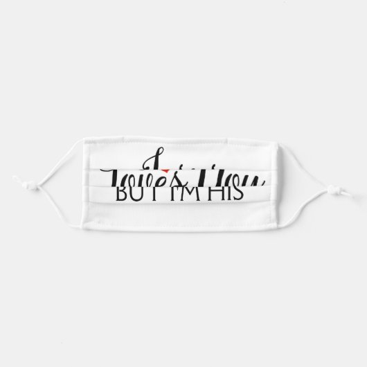 Jesus Loves You Favorite Adult Cloth Face Mask (Front, Folded)