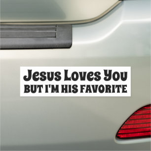 Jesus Loves You Favorite Car Magnet