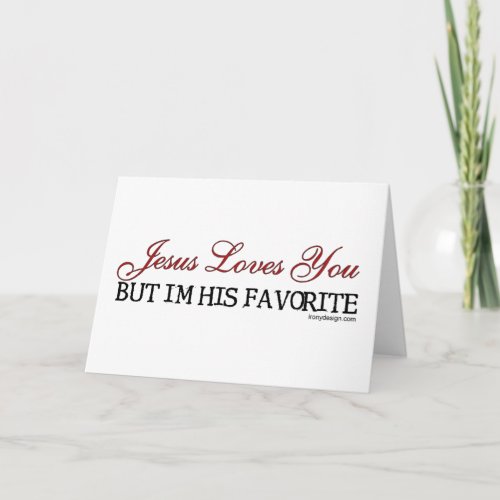 Jesus Loves You Favorite Card